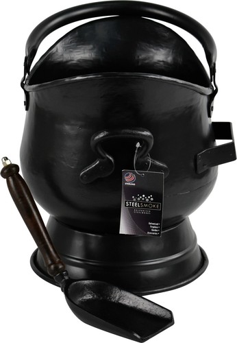 Large coal sallet scuttle hod - coal,