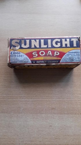 1930s sunlight soap packet - 'sunlight',