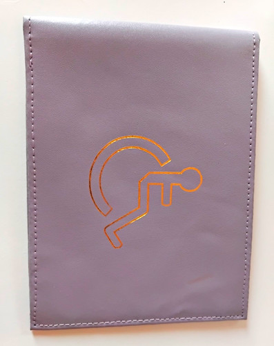 Purple leather passport id - leather,