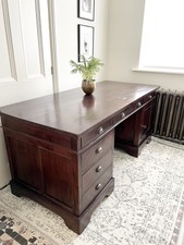 DESK Lombok Partners Indonesian Solid Teak Wood & Brass RP2000 CAN DEL #1