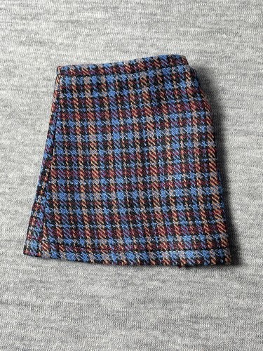 Blue brown black tartan - , 1960s