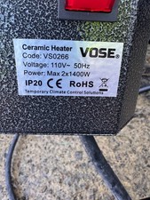 110v Ceramic Heater. Vose