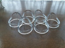 6 x PERSPEX PAPERWEIGHT STANDS