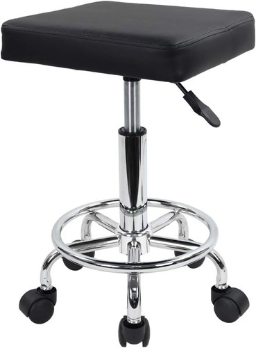 Kktoner square rolling stool - square,