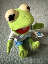 Vintage 1980s Baby Kermit Soft Toy Jim Henson Muppets NWT