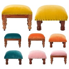 Upholstered Footrest Velvet