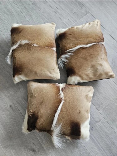 African springbok hide cushion - african,