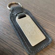 Audi Links Leather Chrome Key Ring/Fob Dealer Garage A3 A4 A5 A6 A7 A8 SLine