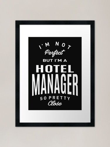 Hotel manager framed art print - framed,