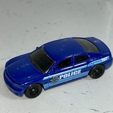 VintageMatchbox 2004 Dodge Charger Blue Police Car  Made in Thailand Mattel Inc 
