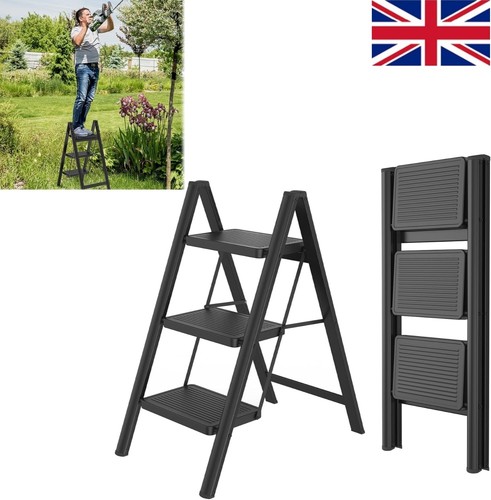 Step ladder with wide - with,