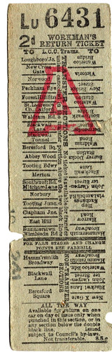 Tram ticket london - tram, ticket;