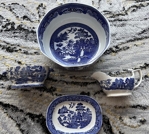 Antique blue white china - &, “