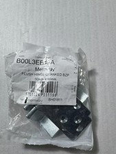 2 Pairs 50MM CRANKED HINGES SILVER FLUSH For Cabinet Cupboard Doors Boat Caravan