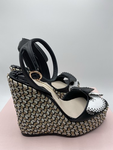 Sophia webster black wedges - sophia,