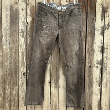 Blue Blood Button Fly Jeans In Black Made in Italy Size 38" x 32"