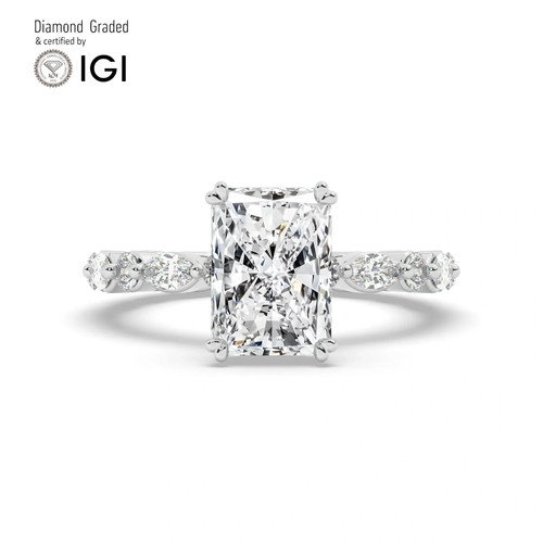 Radiant diamond engagement - radiant,