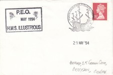 HMS Illustrious cachet GB