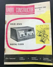 RADIO CONSTRUCTOR December 1968 MAGAZINE Vol.22 No.5 SOLID-STATE DIGITAL CLOCK