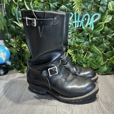 Wesco Boss 11” Strap Engineer Black Mens  Boots Size  11 D