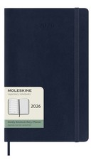 Moleskine Weekly Diary / Planner 2026 Large Blue Soft Cover 13x21cm 12 Month