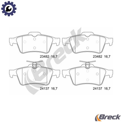 Brake pad set disc - brake, 24137