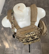 Releasable Plate Carrier Military MOLLE Vest Multicam + Accessories