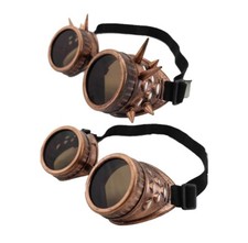 Steampunk bronze goggles retro - bronze,