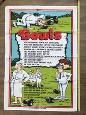 souvenir tea towel bowls