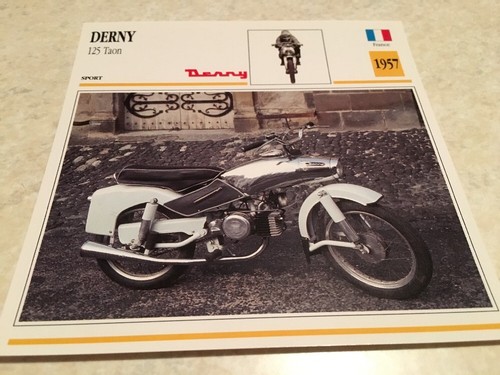Derny 125 taon motorcycle card - 125,