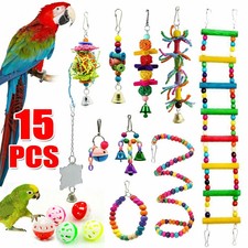 15 Pcs/Set Parrot Toys Metal