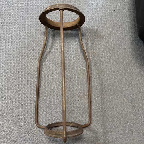 Antique lamp frame shade - lamp,