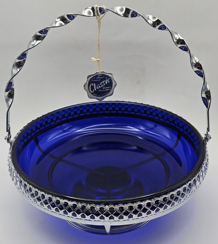 Vintage cobalt blue glass