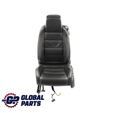 Volkswagen Golf VI Mk6 3D Front Seat Heated Leather Titan Black Left N/S