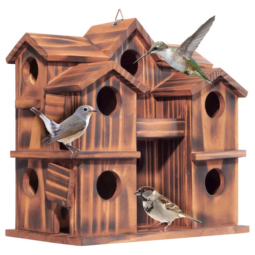 Mixumon wooden bird houses for - wooden,