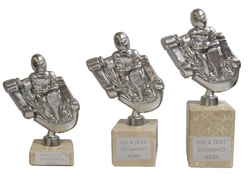 Metallic silver metal kart - metallic, silver,