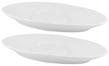 Set of 2 White Porcelain