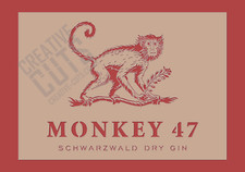 Monkey 47 Gin Stencil ----