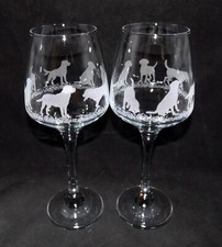 New Laser Etched 'LABRADOR' Wine Glass With Free Gift Box - Beautiful & Unique!