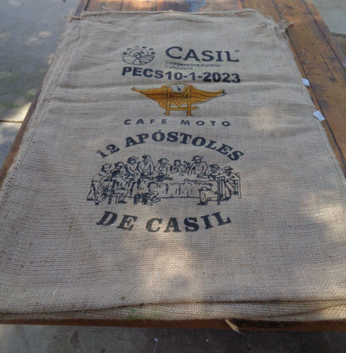 Large burlap coffee sack bag - coffee,