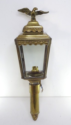 Vintage brass coach - coach, lamp