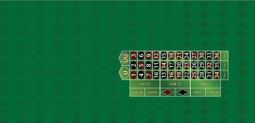Roulette table layout felt - roulette,