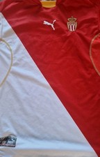 Vintage Puma AS Monaco 2002/03 Home Shirt Sponsorless Size L