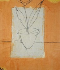 Original Mixed Media , 'Potted Plant', Ben Carrivick (b.1980), Circa 2020