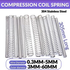 Small Compression Spring / 304 Stainless Steel Pressure/ 305mm Long Coil Springs