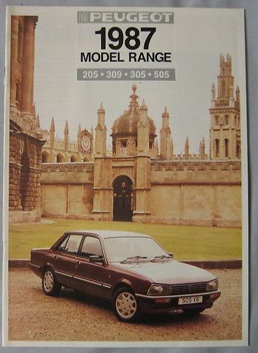1987 peugeot model range - 1987,