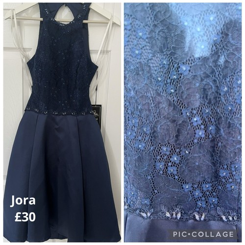 Jora navy floral lace beaded - jora,