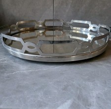 Laura Ashley Fitzgerald Silver Dressing Table Mirror Tray