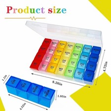 Large Pill Box Organiser 7 Day