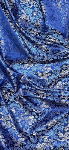 Royal blue silver dragon - blue,